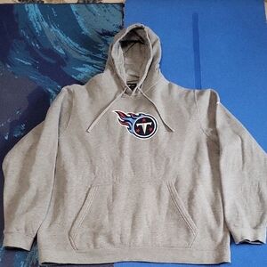 Tennessee Titans Nike Club Fleece Pullover Hoodie In Heather Grey